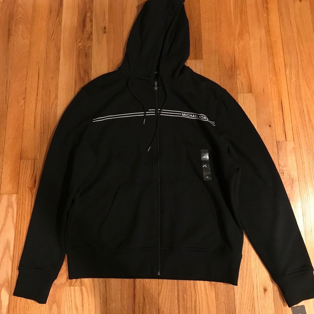 Michael Kors men’s black zip up hoodie